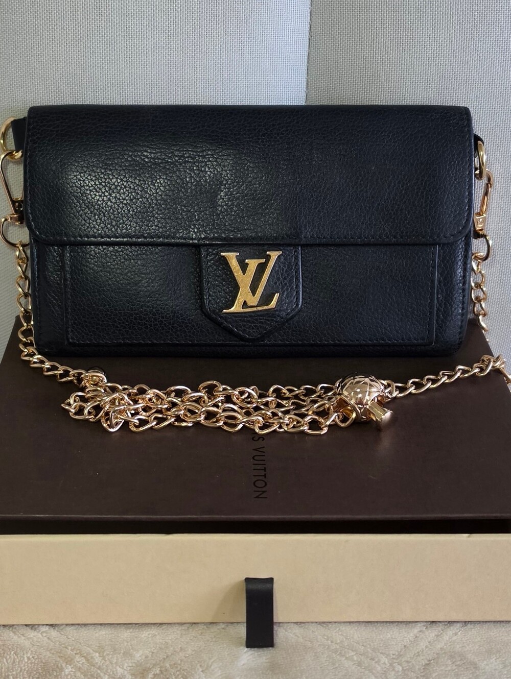 Authentic Louis Vuitton Portefeuille Rock Me Leather Long Bifold Clutch/Wallet